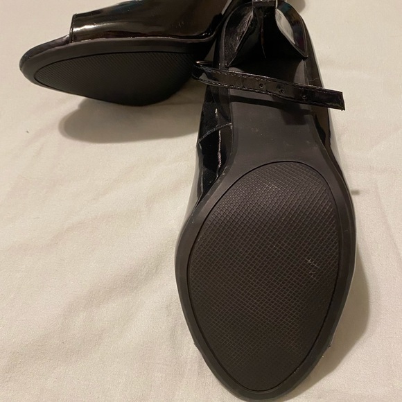 Rampage black open toe heels NWOT - Picture 3 of 7
